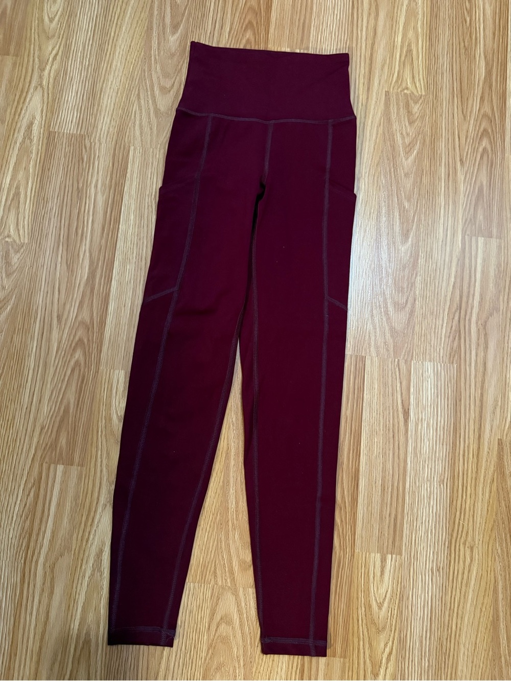 American Eagle Outfitters High-Waist Wine Leggings